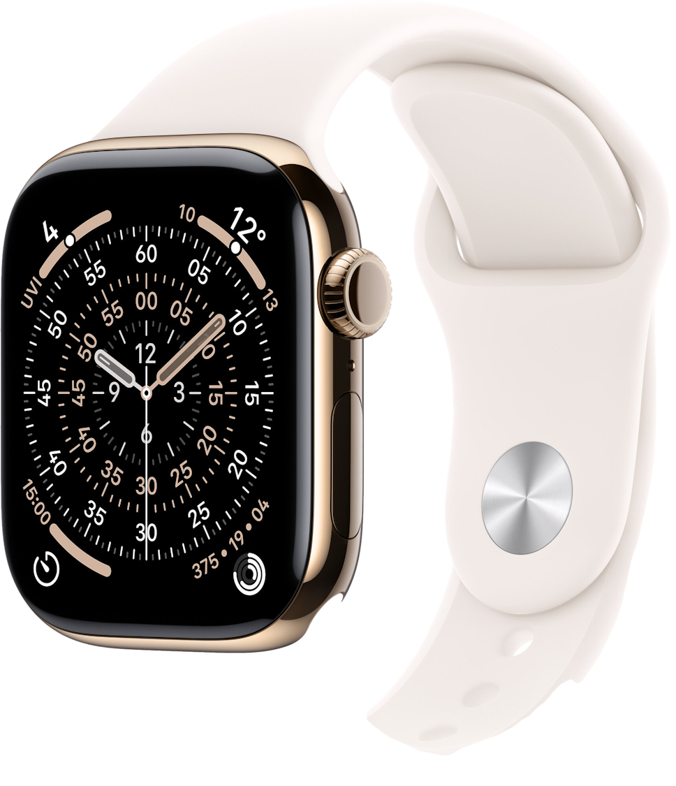 Apple Watch 11 GPS + Cellular 42mm Tytanowy Złoty 