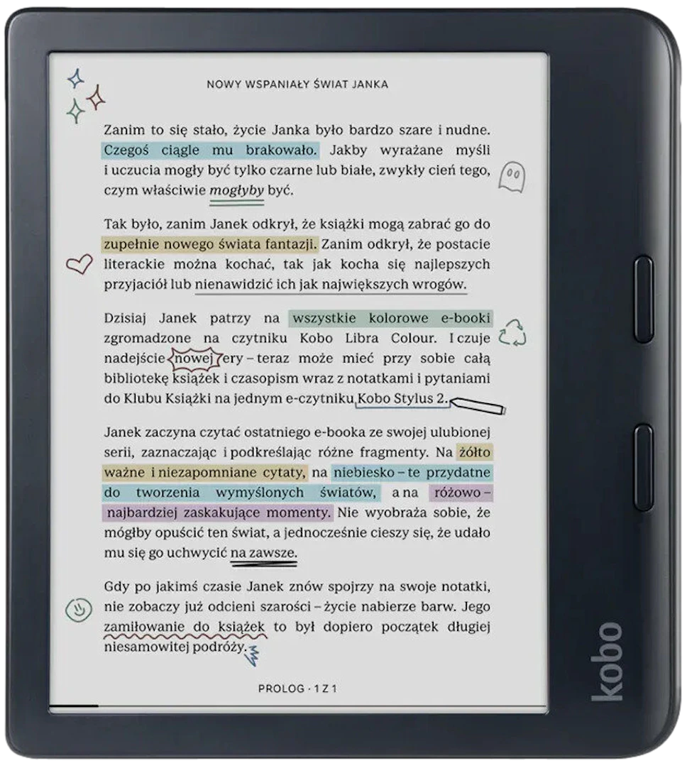 Czytnik e-booków KOBO Libra Colour 7" Czarny